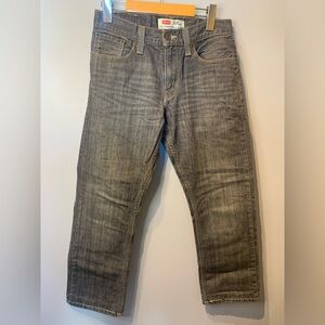 Levi’s 514 Slim Straight Grey Jeans, Like new